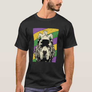Newfie Jester Mardi Gras Dog Mum or Dad T-Shirt