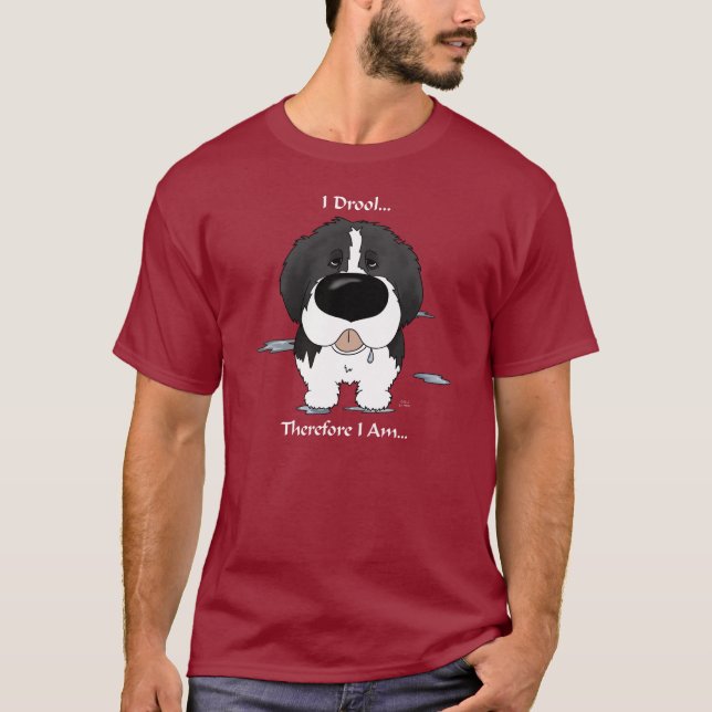 Newfie (Landseer) - I Drool T-Shirt (Front)
