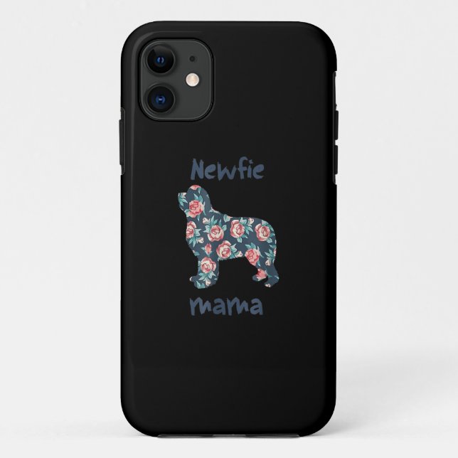 Newfie mama | Newfoundland dog mum present Case-Mate iPhone Case (Back)