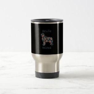 Newfie mama Newfoundland dog mum present Travel Mug