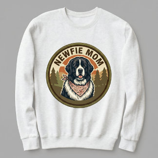 Newfie Mum Crewneck Newfoundland Dog Mum Gift Sweatshirt