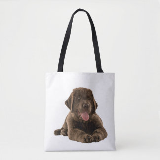 Newfie Puppy Tote Bag