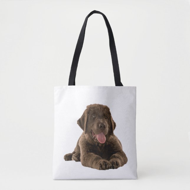 Newfie Puppy Tote Bag (Front)