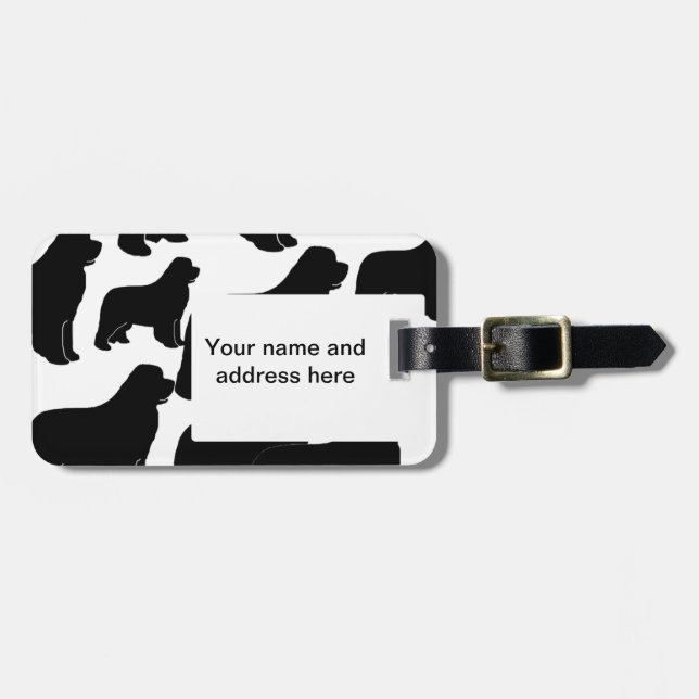 Newfies Luggage Tag (Front Horizontal)