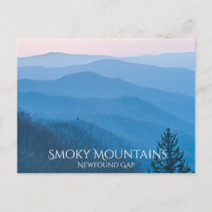 Newfound Gap Smoky Mountain Sunrise Photography Postcard