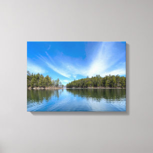 Newfound Lake - Clear Blue Day Canvas Print