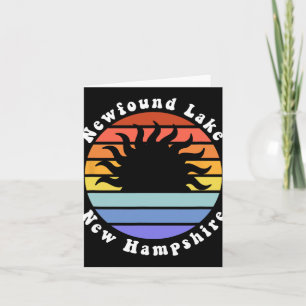 Newfound Lake New Hampshire Sunrise Family Vacatio Card