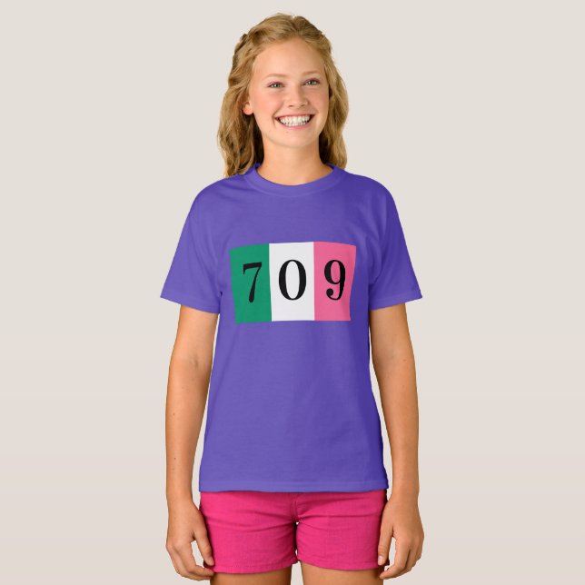 Newfoundland and labrabor T-shirt 709  (Front Full)