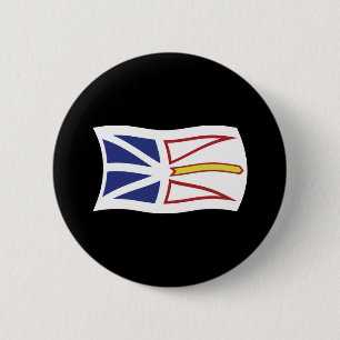Newfoundland And Labrador Flag Button