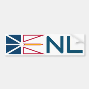 Newfoundland and Labrador flag (vertical) Bumper Sticker