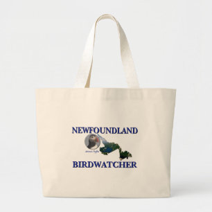 Newfoundland Birdwatcher Large Tote Bag