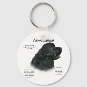 Newfoundland (Black) History Design Key Ring