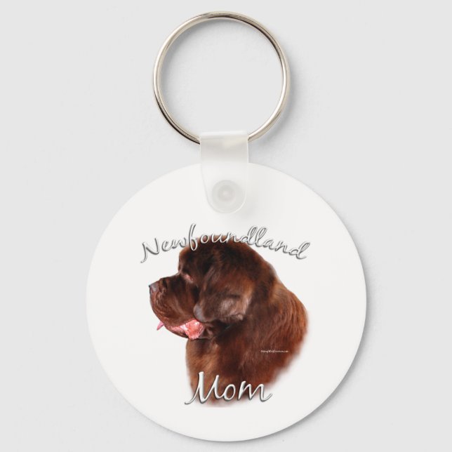 Newfoundland (brown) Mum 2 Key Ring (Front)