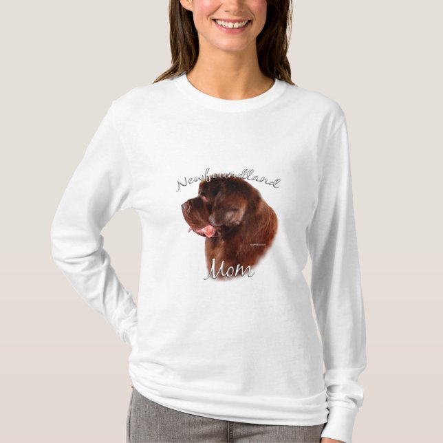 Newfoundland (brown) Mum 2 T-Shirt (Front)