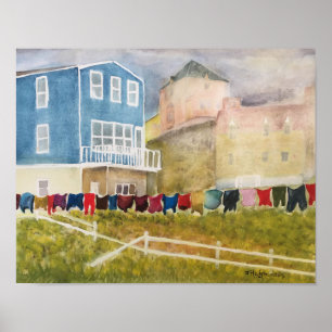 NEWFOUNDLAND CANADA - WATERCOLOR POSTER