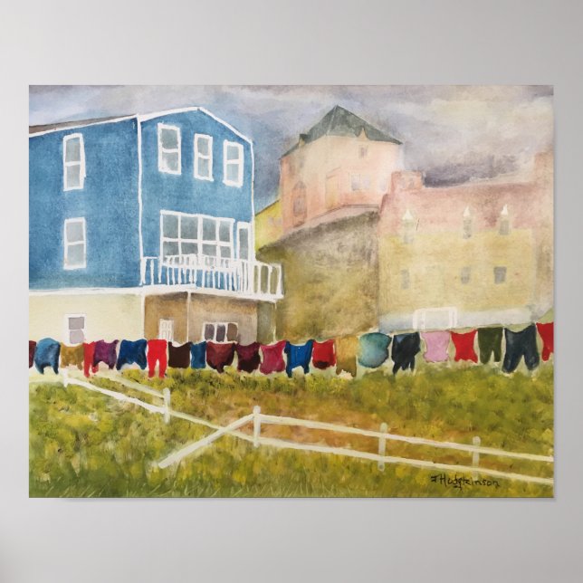 NEWFOUNDLAND CANADA - WATERCOLOR POSTER (Front)