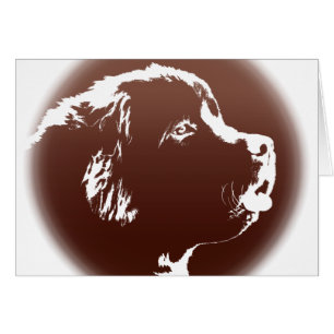 Newfoundland Card Custom Newfoundland Dog Card