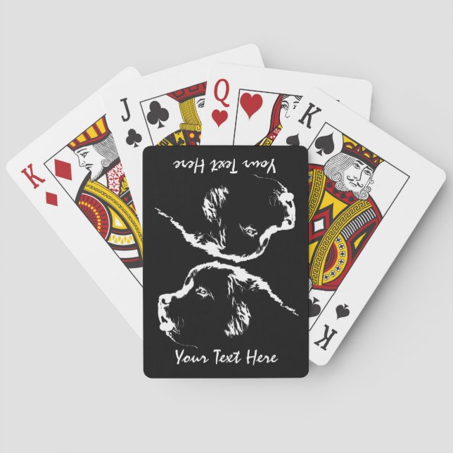 Newfoundland Cards Custom NL Puppy Playing Cards (Back)