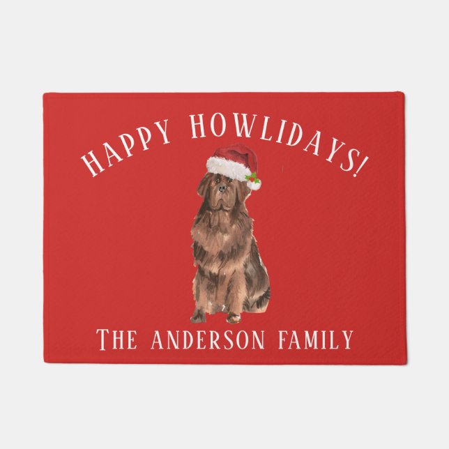 Newfoundland Christmas Doormat (Front)