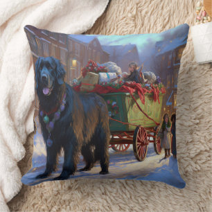 Newfoundland Christmas Festive Season Cushion