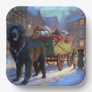 Newfoundland Christmas Festive Season Paper Plate