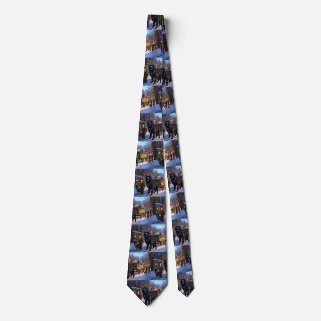 Newfoundland Christmas Festive Season Tie (Front)