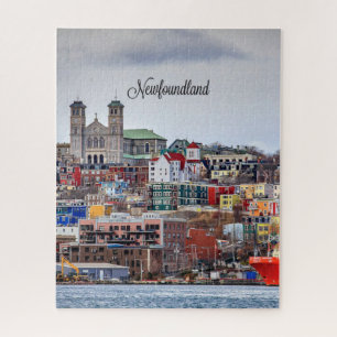 Newfoundland, cityscape photograph, jigsaw puzzle