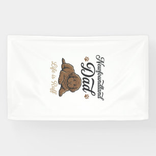 Newfoundland Dad Life Is Ruff Vintage Dog Shirt Banner