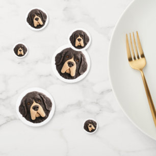 Newfoundland Dog 3D Inspired Confetti