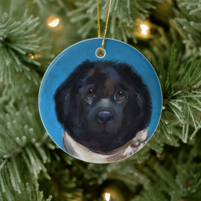 Newfoundland Dog                 Ceramic Tree Decoration (Tree)