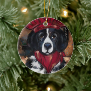 Newfoundland Dog       Ceramic Tree Decoration