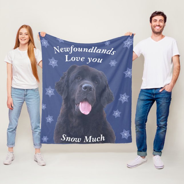 Newfoundland Dog Christmas Blanket (In Situ)