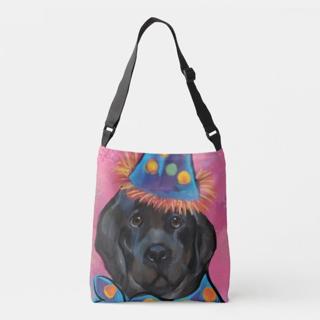 Newfoundland Dog           Crossbody Bag (Back)