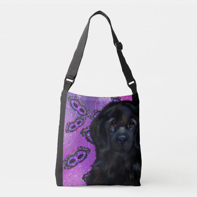 Newfoundland Dog               Crossbody Bag (Front)