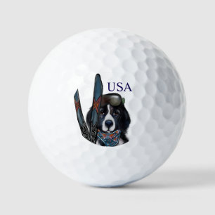 NEWFOUNDLAND DOG  GOLF BALLS
