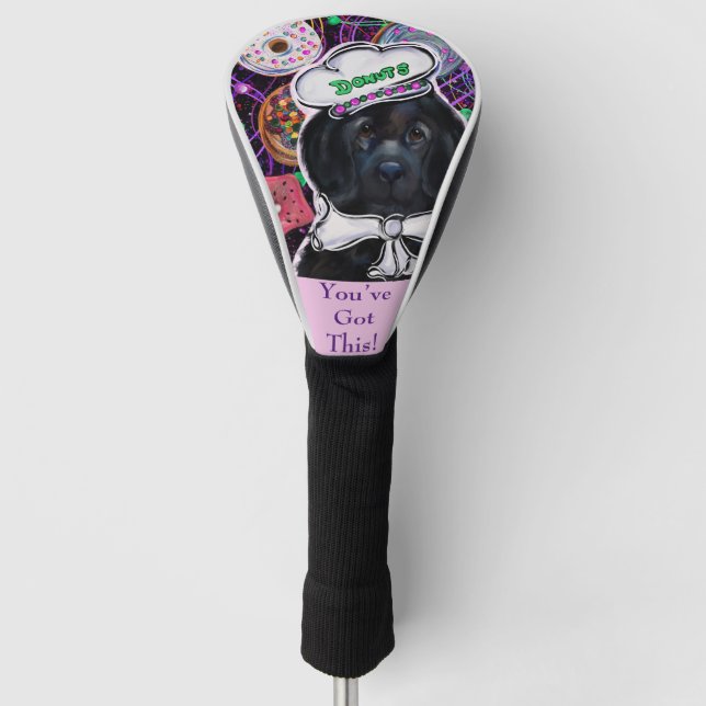 Newfoundland Dog         Golf Head Cover (Front)