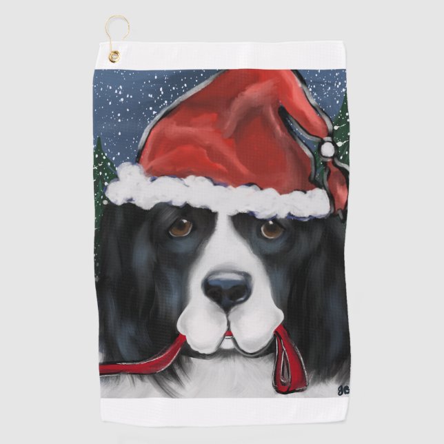 Newfoundland Dog Golf Towel (Front)