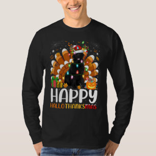 Newfoundland Dog Halloween Christmas Happy Halloth T-Shirt