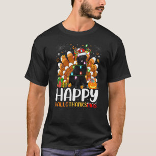 Newfoundland Dog Halloween Christmas Happy Halloth T-Shirt