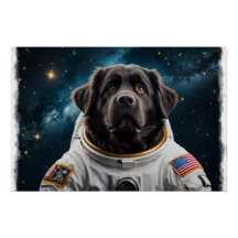 Newfoundland Dog in Space