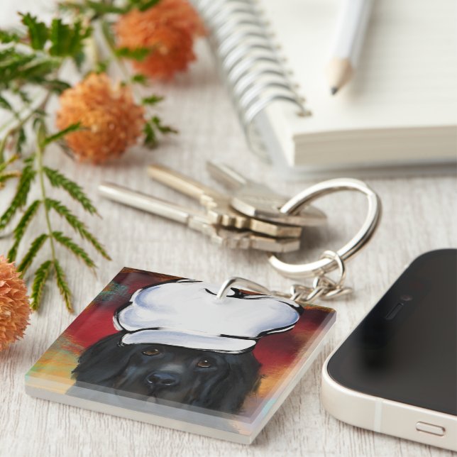 Newfoundland Dog                      Key Ring (Front Right)