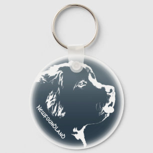 Newfoundland Dog Keychain Newfoundland Keychain