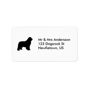 Newfoundland dog label