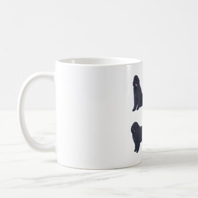 Newfoundland dog Magic Coffee Mug (Left)