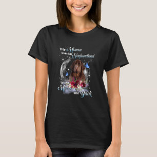 Newfoundland Dog Mama Dog Mom  Happy Mother's Day T-Shirt
