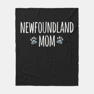 Newfoundland dog mum dog lover paws gift fleece blanket