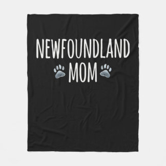 Newfoundland dog mum | dog lover paws gift fleece blanket