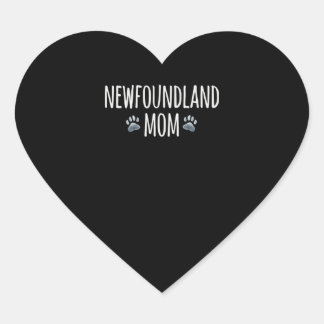 Newfoundland dog mum | dog lover paws gift heart sticker