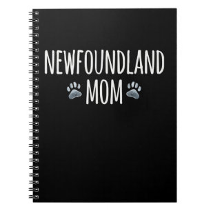 Newfoundland dog mum   dog lover paws gift notebook