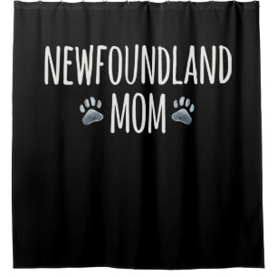 Newfoundland dog mum dog lover paws gift shower curtain